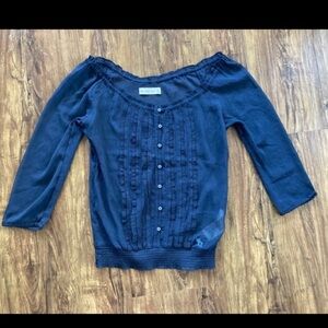 Abercrombie & Fitch Navy Blouse Women’s XS